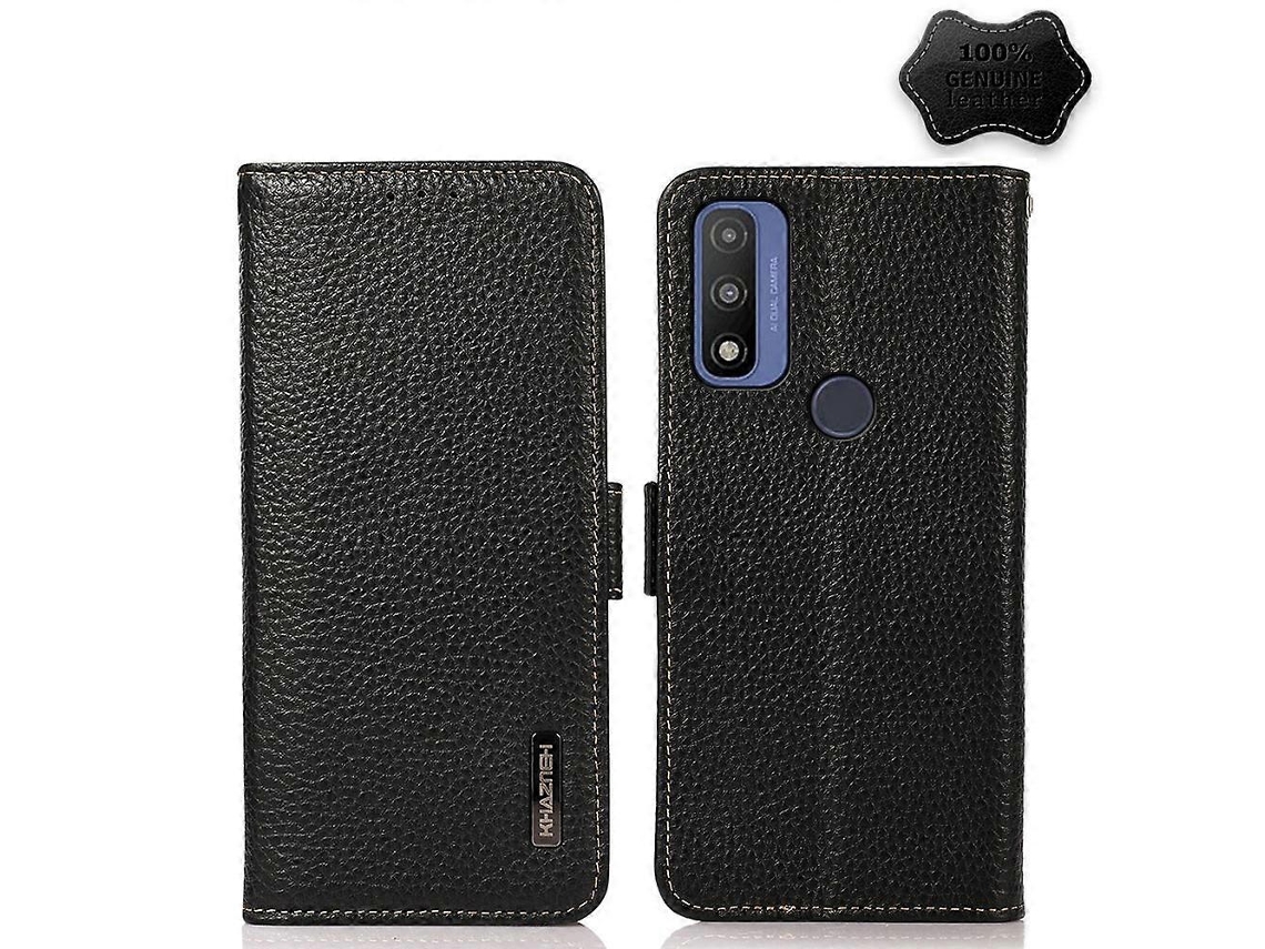 Capa De Couro Com Proteção Rfid Pure Khazneh Para Motorola G.