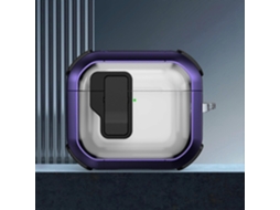 Estojo Protetor Thunder Clear Para Fones De Ouvido Sem Fio Com Interruptor Magnético Para Airpods 4