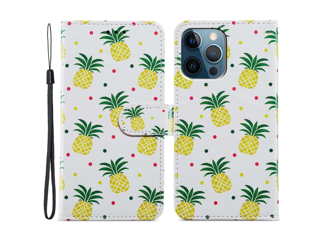 Capa Pega Para Iphone 15 Pro Max Pele Sintética Amarelo