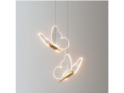 Luminária De Teto Led, 35 Cm, Em Acrílico, Acabamento Dourado, Para Sala, Quarto, Corredor, Cozinha Ou Escritório