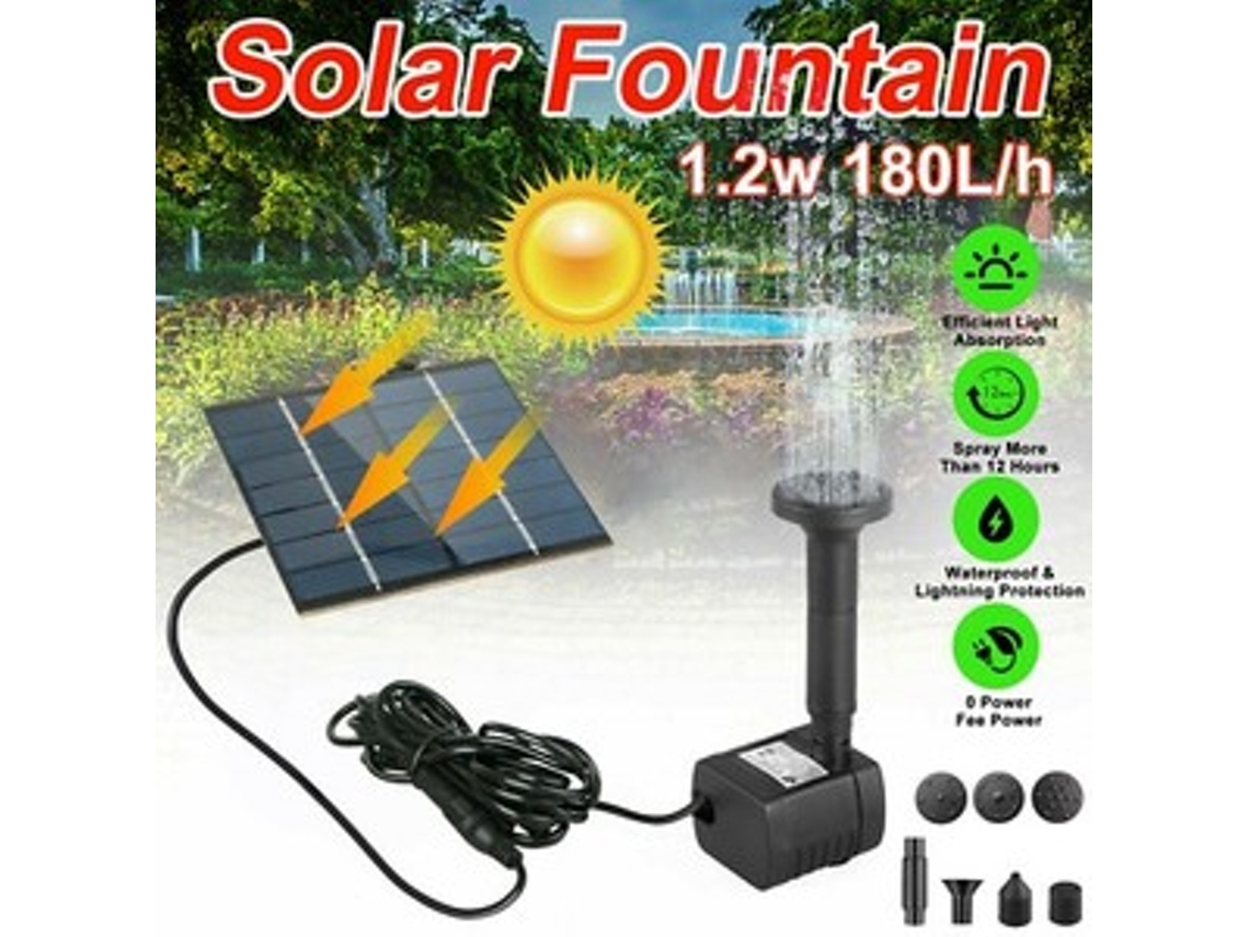 Fonte De Energia Solar, Bomba De Água Flutuante Submersível, Banheira Para Pássaros, Lago, Jardim, Piscina Zeuxo