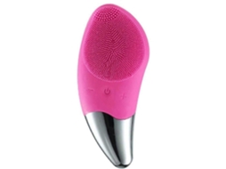 Cepillo de Limpeza Facial Sônico Masajeador Silicone Elétrico, Impermeável Rojo Rosa) GOKOCO
