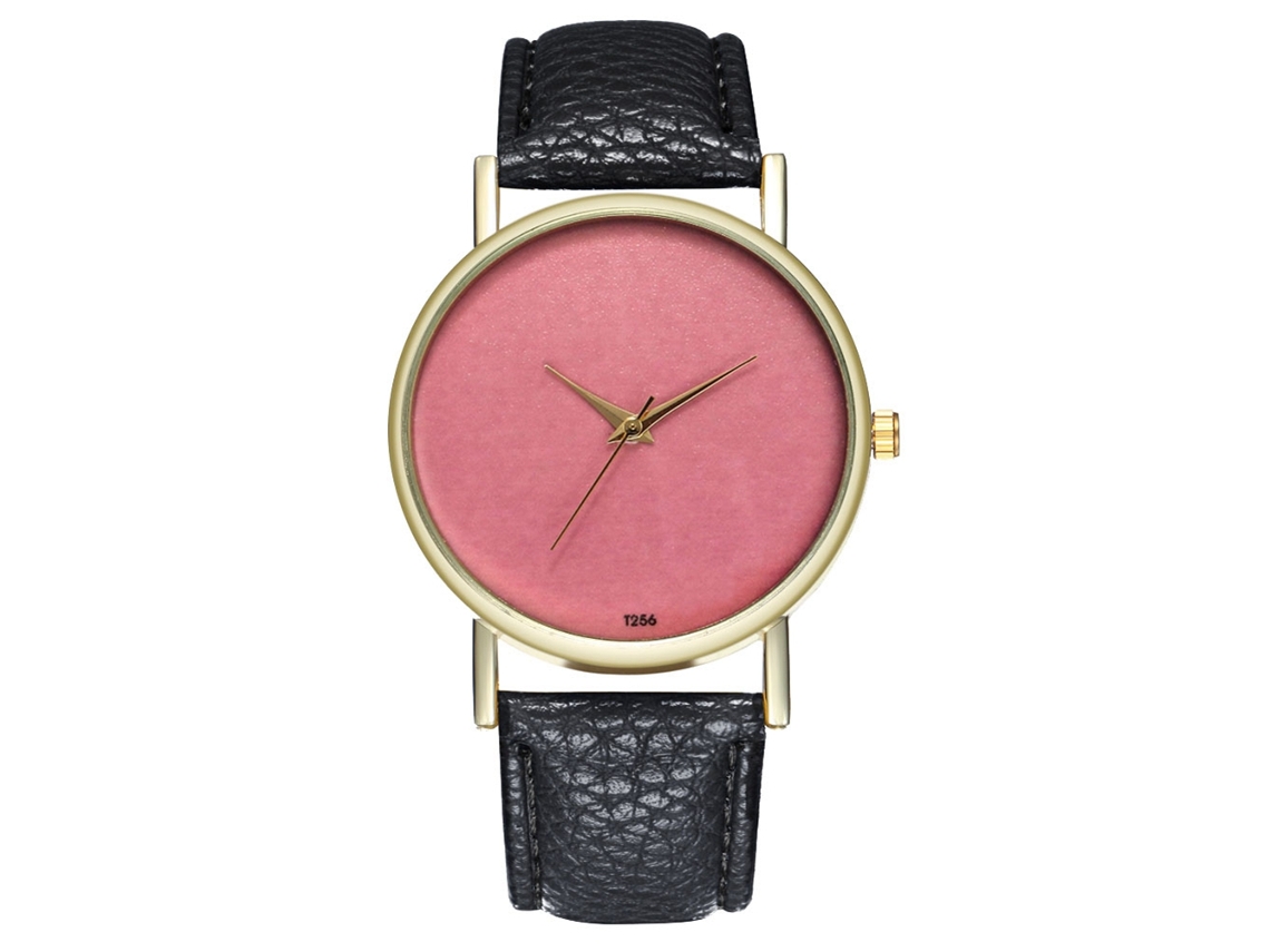 Reloj De Pulsera Para Hombre De Aleación Con Dial Redondo Analógico De Cuarzo Negro