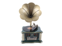 Caixa de Som Vintage Gramophone LAXISCREED