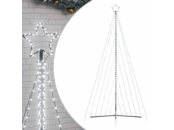 Árvore de natal led VIDAXL Branco Aço revestido a pó (399 cm)