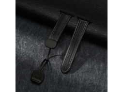 Pulseira De Couro Genuíno Com Padrão Grãos Trigo E Fecho Magnético Para Apple Watch S11 S10 Ultra, Huawei Gt6, Xiaomi S4