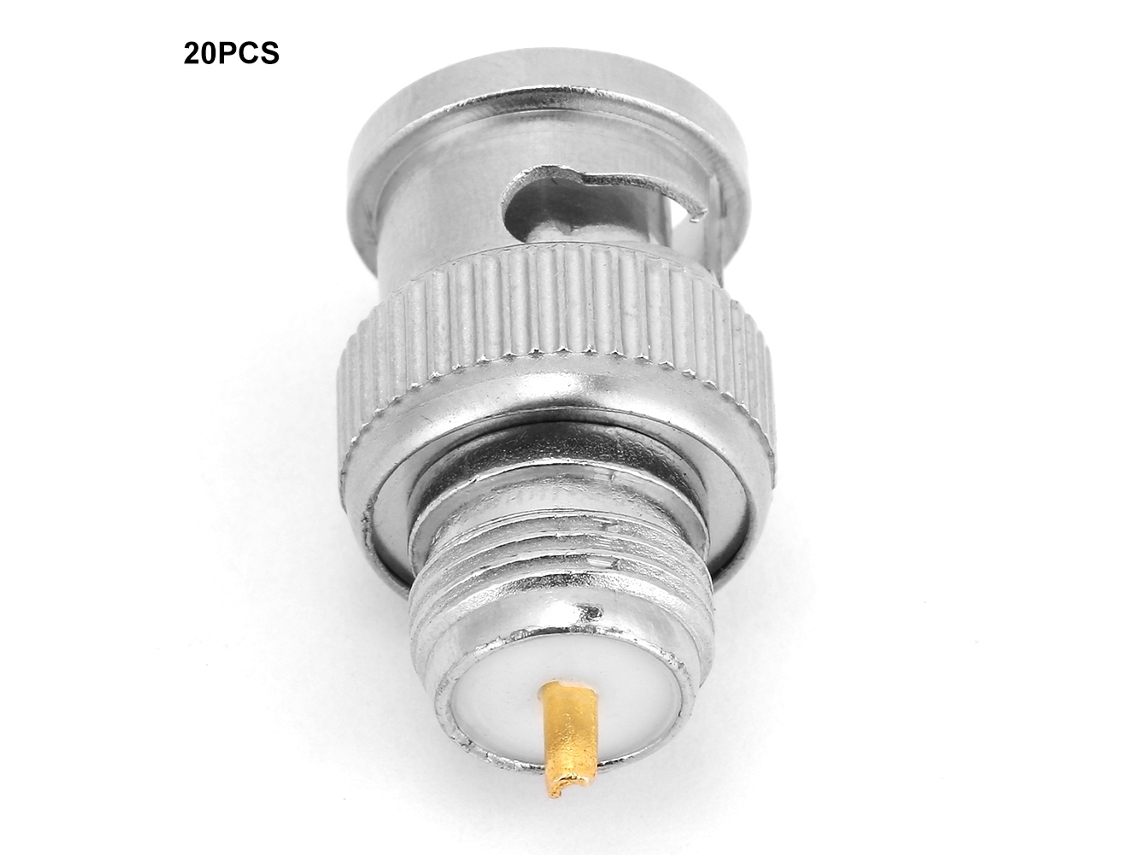 Conector Bnc Macho Laxiscreed Para Cctv E Sistemas De Vigilância Com Adaptador Q9
