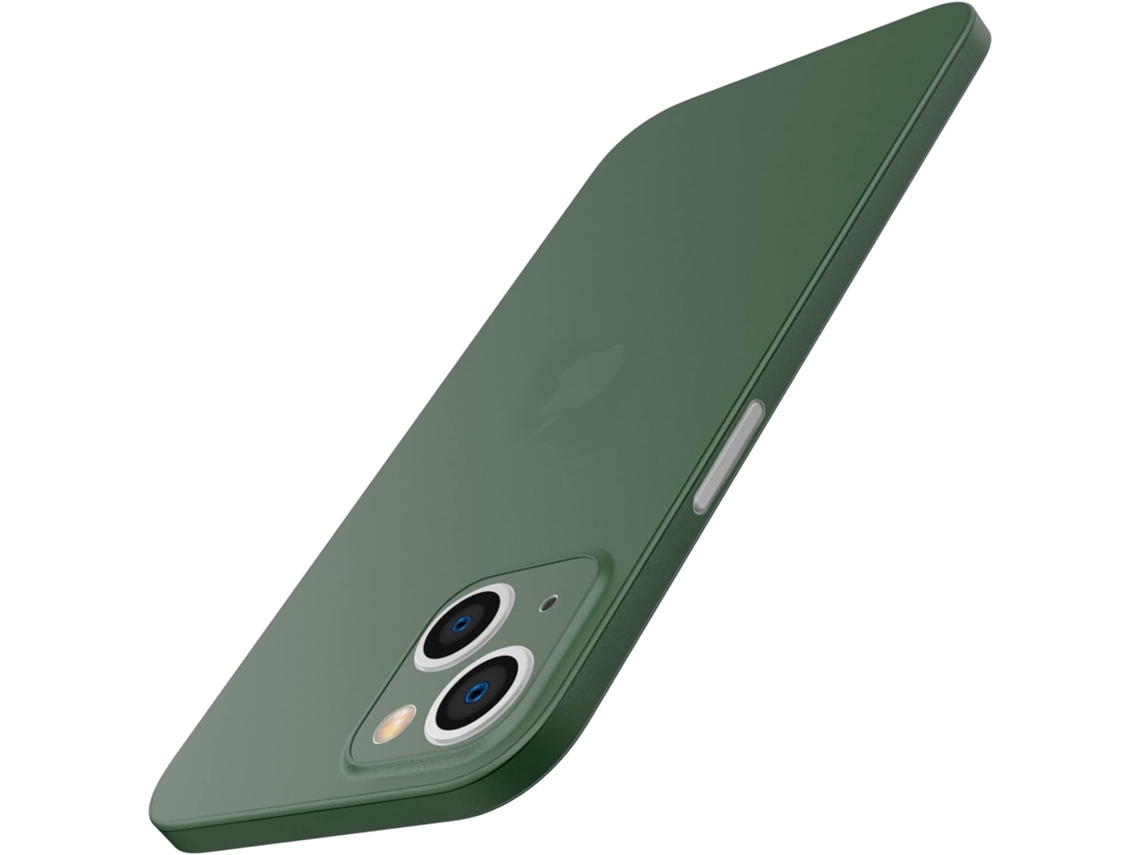 Lente para Telefone Protetora Tampa Fosco para iPhone 13 HONGWE. Polipropileno Rígida Verde