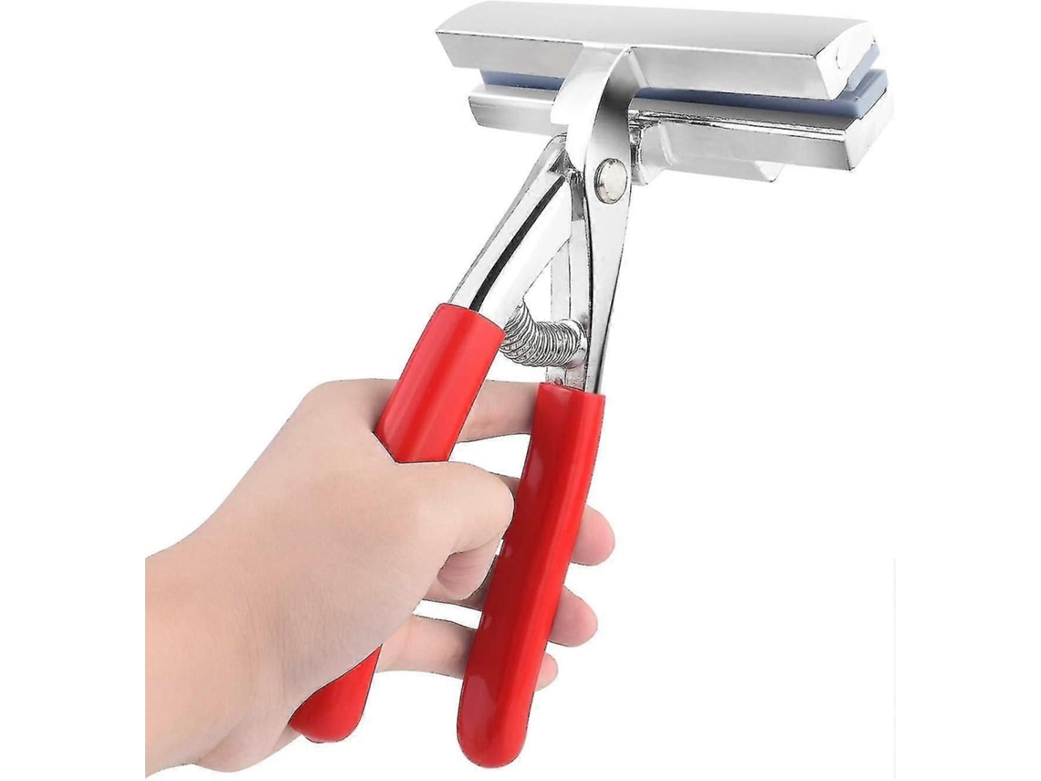 Alicate De Lona Para Telas, Mandíbula Super Larga De 4,7 Polegadas, Ferramenta De Arte, Com Cabo Almofadado Vermelho - Q36/dd
