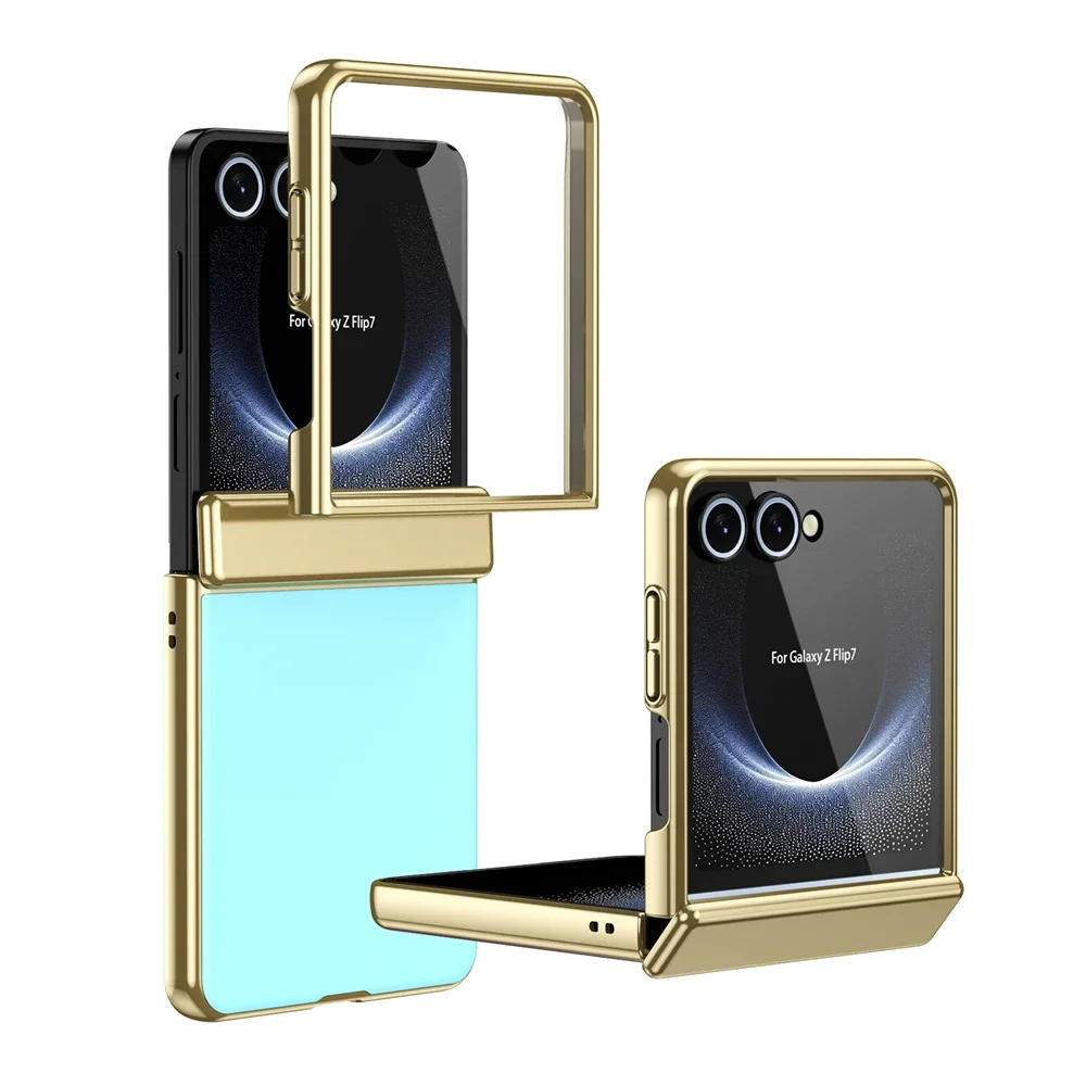 (azul, Galaxy Z Flip3 5g) Capa Flip De Luxo Com Acabamento Fosco E Textura Resistente A Arranhões, Inclui Protetor De Tela.