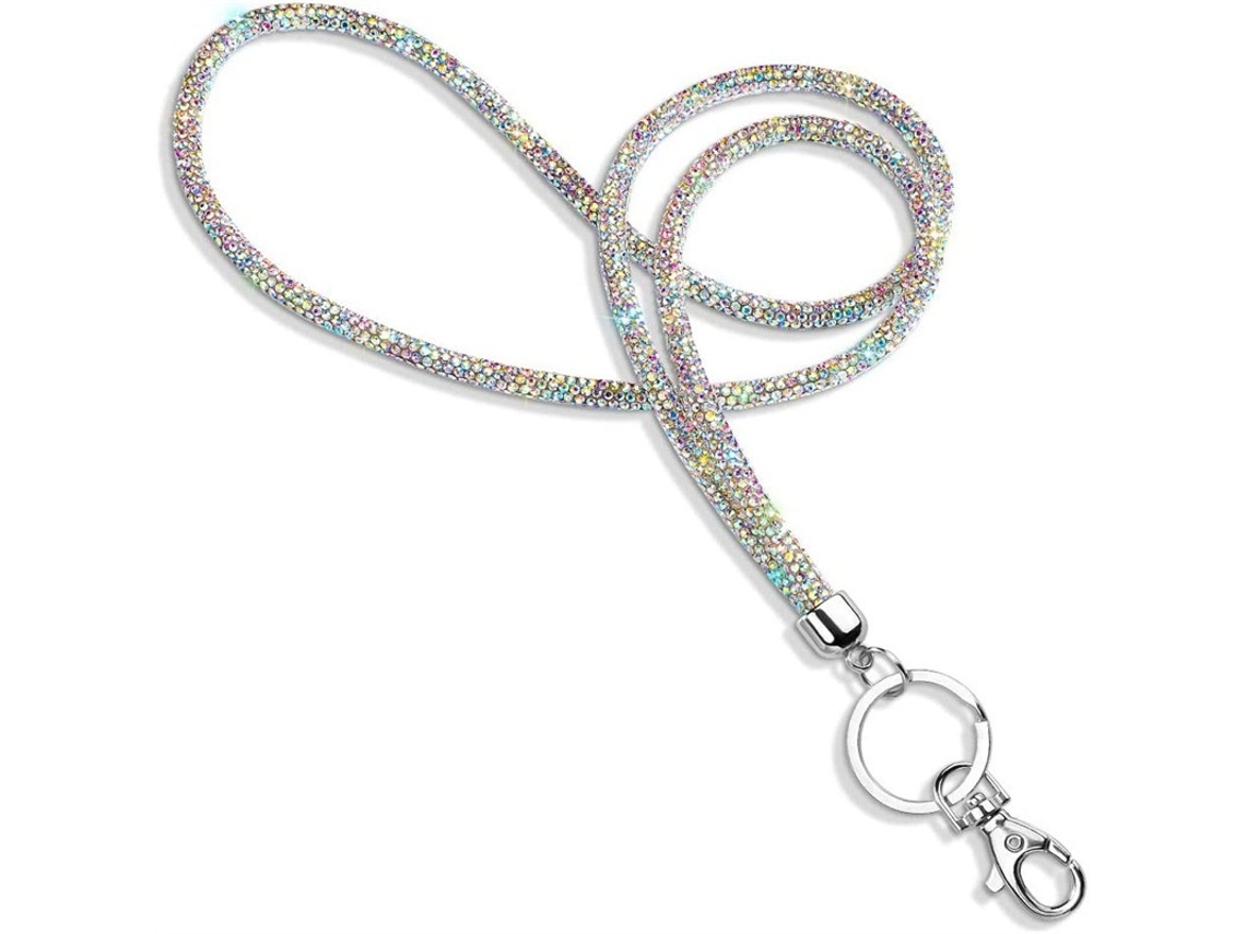 Lurelia Cordão Para Telemóvel Anti-perda Com Cristais Luminoso 50cm