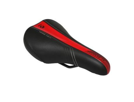 Saddle deco vermelho-prata de aço de aço preto criança DDK Mission