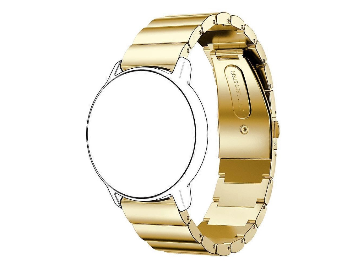 Pulseira De Aço Inoxidável Com Fivela Plana, 22 Mm, Compatível Com Huawei Watch Gt2e Gt2 46 Mm (preta)