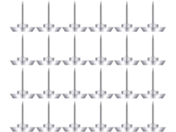 Tachinhas Transparentes Em Formato De Estrela Healifty, 200 Unidades, De Plástico