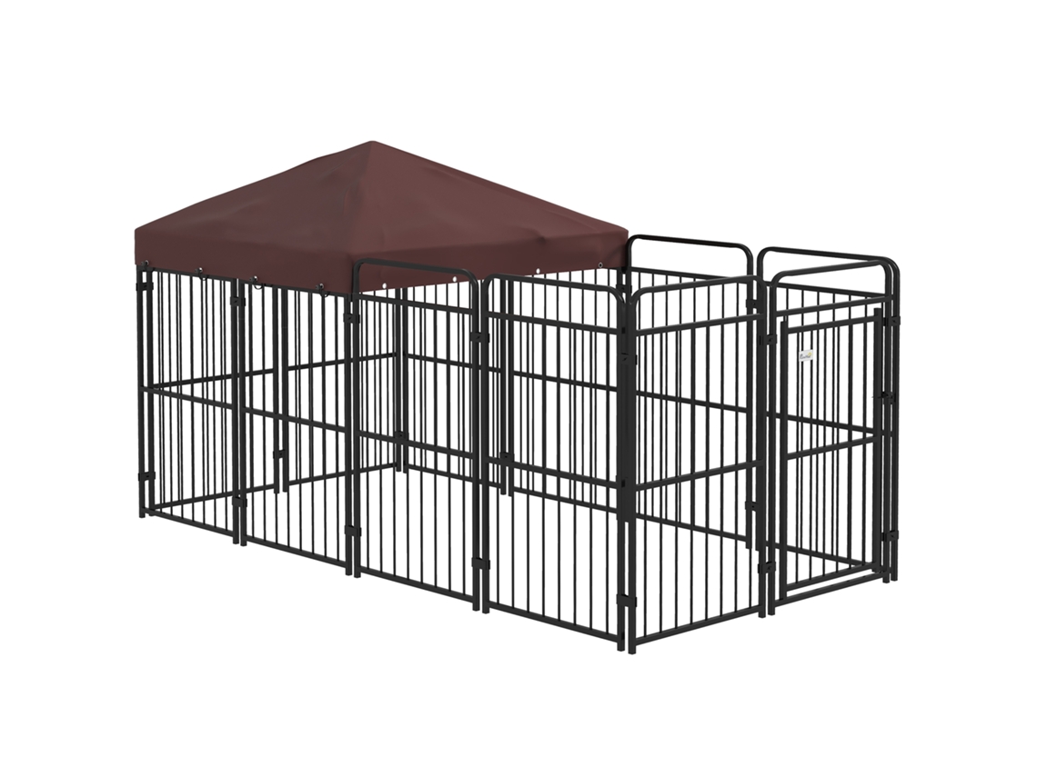 Parque de Metal com Cobertura E-TOWN 282x141x160,5cm