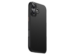 Capa Para Iphone 17 Magsafe Com Textura De Fibra De Carbono - Preta