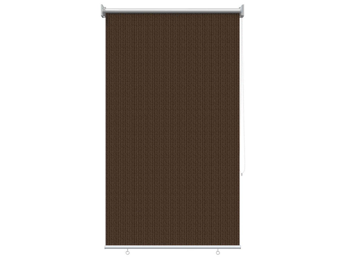 Maison Exclusive - Persiana Rolô Externa Com Bloco De 90% Uv Castanho 80 X 230 Cm