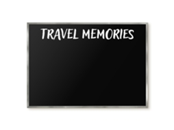 Magnetic Glass Board Travel Memories For The Hall Espelharte (100x70 Cm)