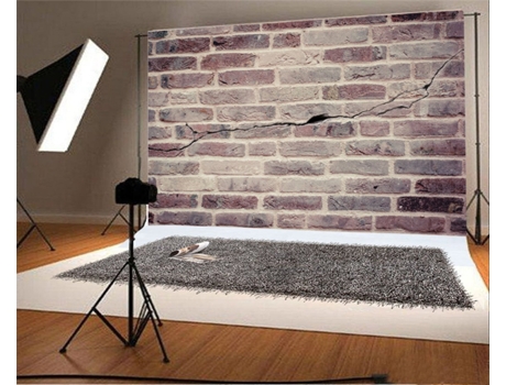 Fundo Fotográfico ECZJNT 150X220Cm de Tijolo Textura Shabby Chic Papel de Parede de Tijolo Envelhecido Grunge Estúdio