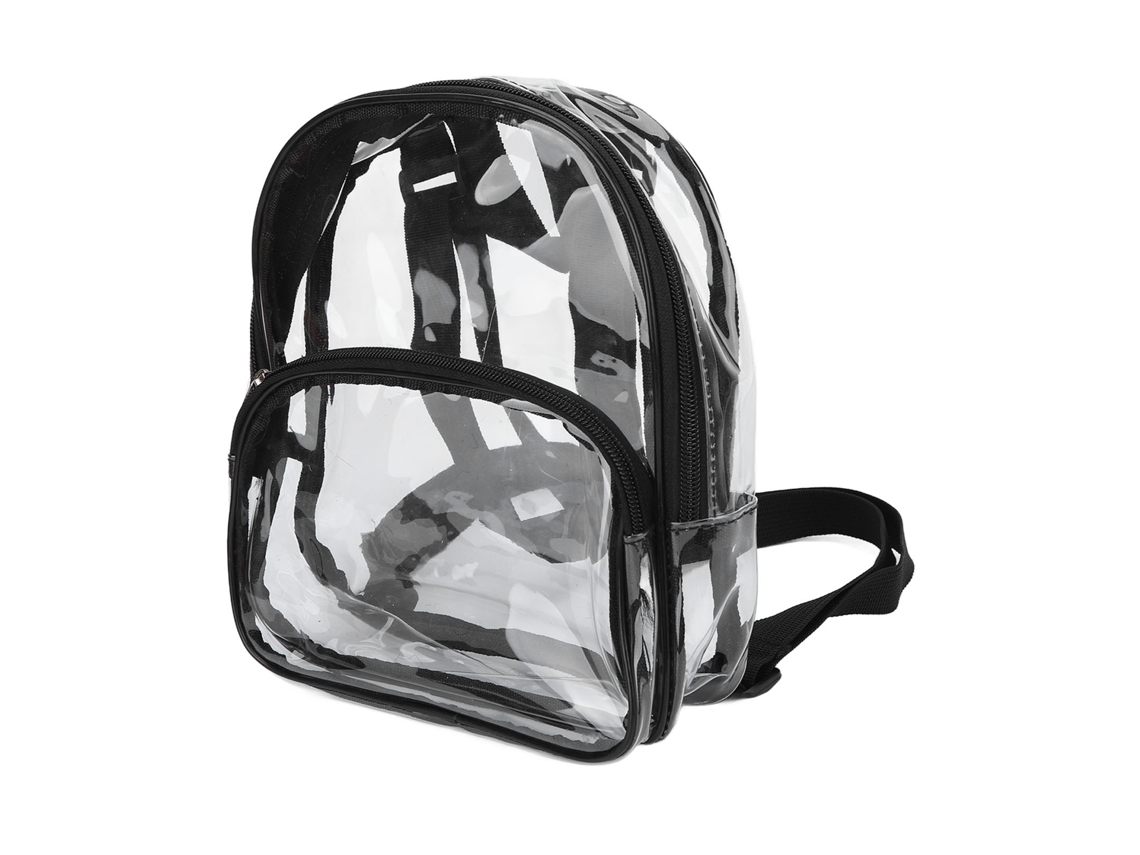 Mochila Elysve Transparente Mini Com 2 Camadas Para Viagem