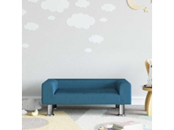 Vidaxl Sofá Infantil 70x45x26,5 Cm Veludo Azul