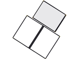 Luxshiny Conjunto De 2-capas Transparentes Em Pvc Para Cardápio, Pasta Organizadora Pessoal Com Folhas Soltas, 1 Página
