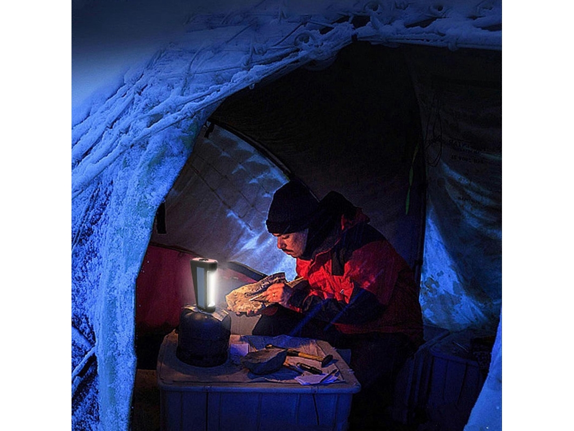 Lanterna De Acampamento Ao Ar Livre, Luz Potente, Lanterna Solar, Carregador De Emergência, Luz De Acampamento, Luz Lateral Cob Olysi Shop