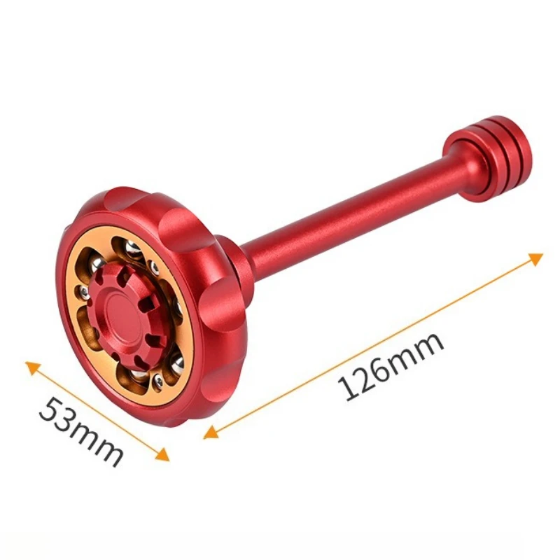 (vermelho) Brinquedo Antiestresse Fidget Spinner De Metal