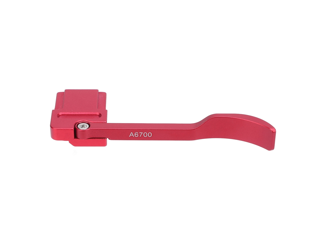 Camera Thumb Handle Foldable Aluminum Alloy Camera Hot Shoe Thumb Support For A6700 Red LAXISCREED