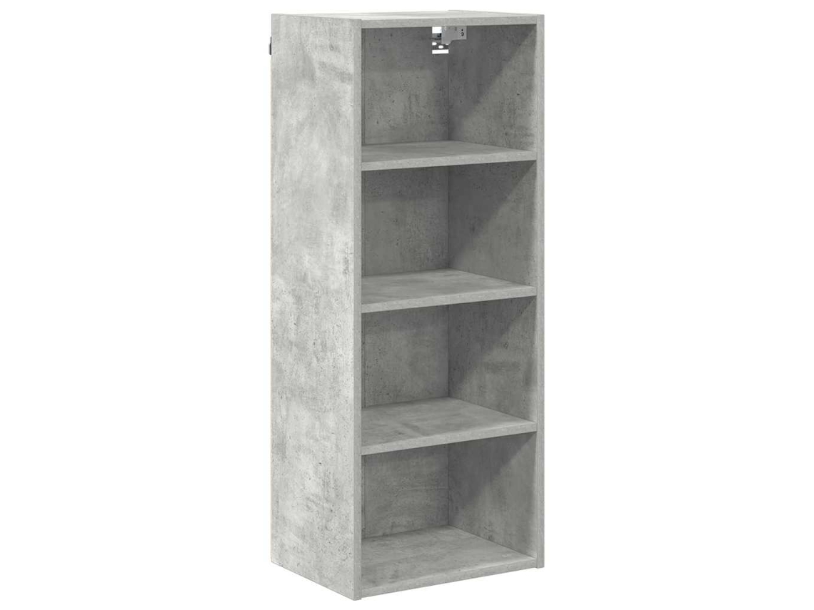 Armário Suspenso Cinzento com Madeira Processada MAISON EXCLUSIVE (40x29.5x100 cm)