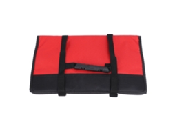 Bolsa Enrolável Para Ferramentas Com Múltiplos Bolsos, Grande Capacidade, Tecido Oxford Resistente, Cor Vermelha Para Eletricistas