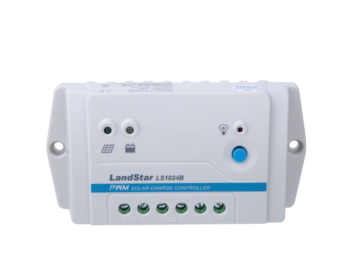 Controlador de Carga Solar PWM 12V/24V Auto com LCD e Regulador 10A/20A/30A LS1024B S/MARCA