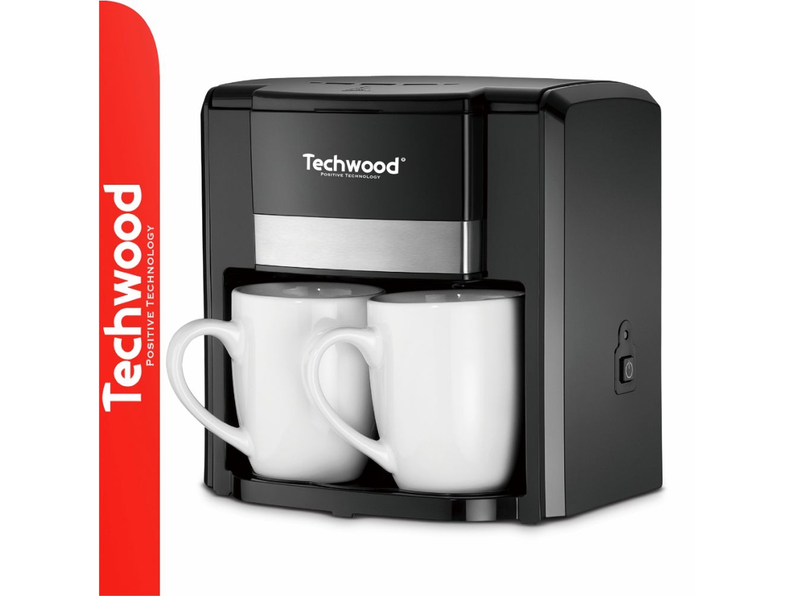 Cafeteira Elétrica 500w C/ 2 Canecas Preto Techwood