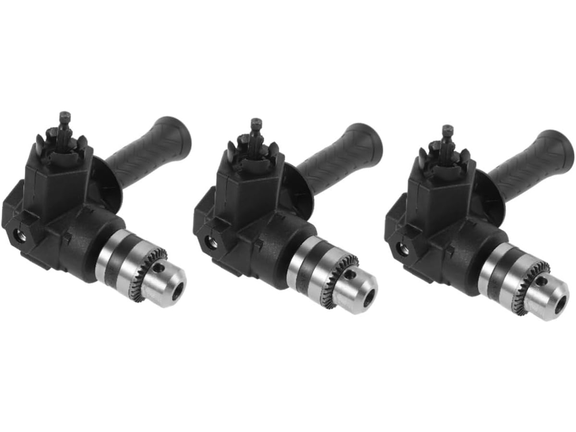 Conjunto de 3 Adaptadores Angulares para Furadeiras Elétricas, Acessórios para Parafusadeira para Projetos em Espaços Estreitos. SFUSHOS