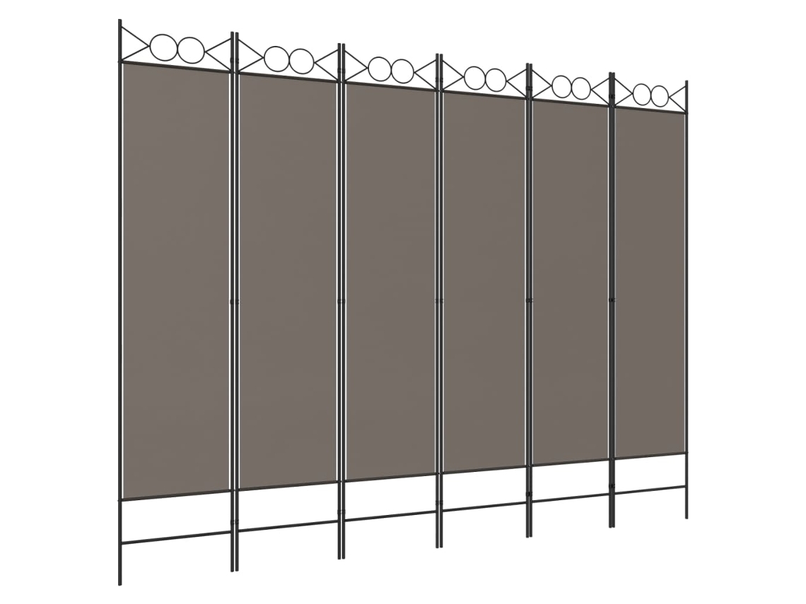 Room Divider, Room Dividers Vidaxl Antracite Tecido (240 X 220 Cm)