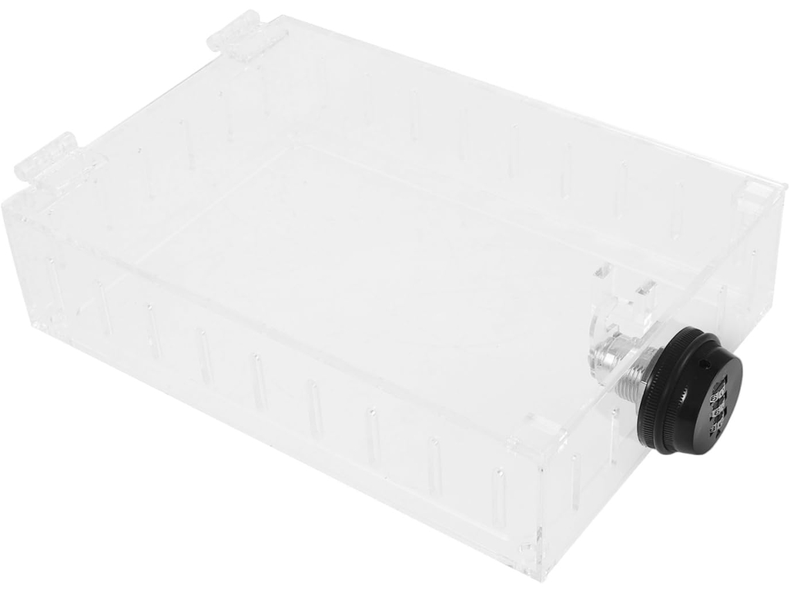 Cofre Com Termostato, Porta Transparente Para Montagem Na Parede E Fechadura Para Proteção Contra Ad Gokoco