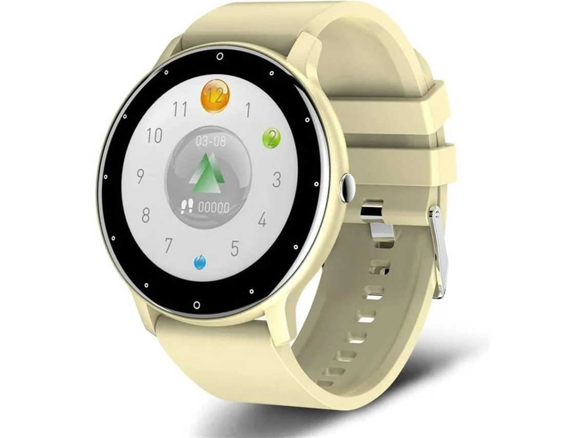 Smartwatch Com Tecido Full Touch Relógio Fitness Esportivo Ip67 À Prova Dágua Bluetooth Android Ios Bestvite (ouro)