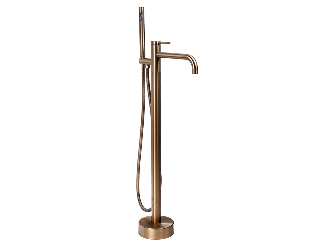Grifo de Bañera de Suelo REA Clif Brush Copper 26 X 16 X 99,5 Cm