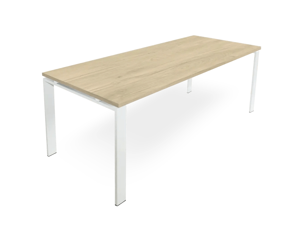 Mesa de quadro aberto. 150x80cm. Carvalho. OFILIKE