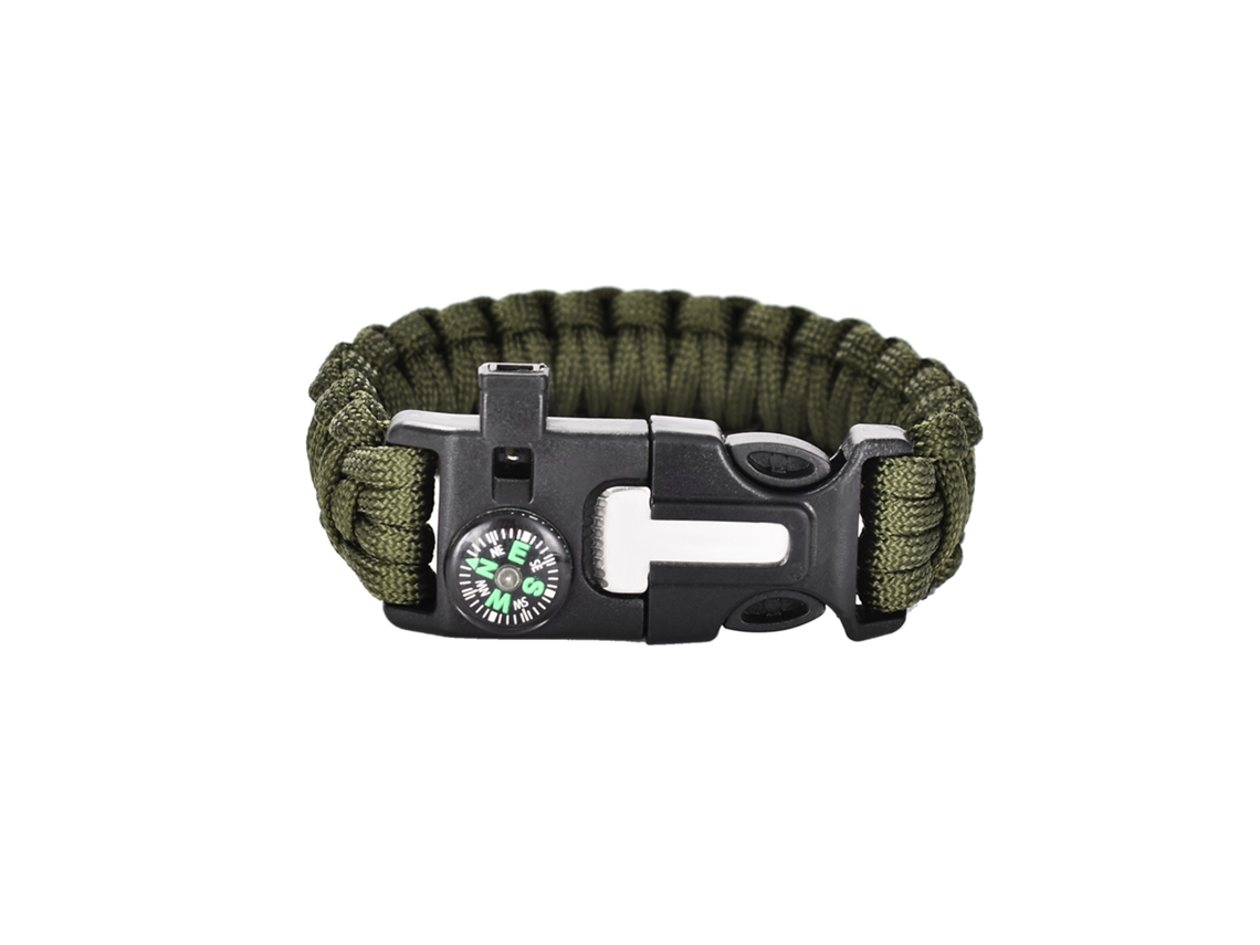 Pulseira de Sobrevivência 5 em 1 Verde BRILVIBERA