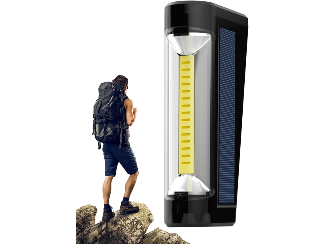 Lanterna Solar Lanterna Solar Para Camping | Lanterna De Cabeça Potente E Compacta Com Power Bank Gokoco