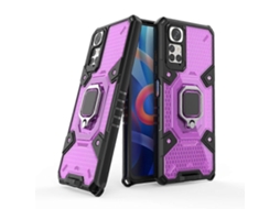 Capa Para Xiaomi Redmi Note 11 (versão Internacional) Em Pc+tpu Resistente A Impactos Com Suporte De Anel.