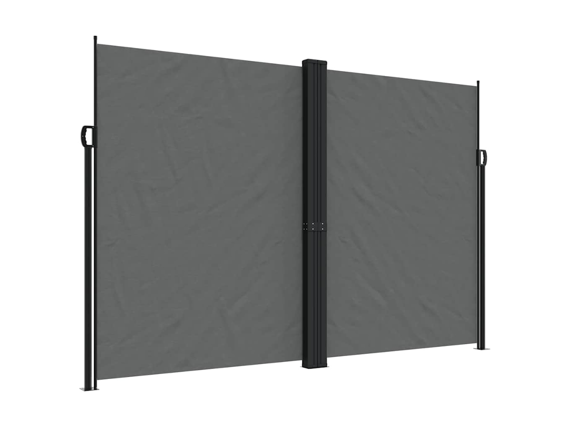 Retractable Side Awning, Retractable Side Awnings Vidaxl Antracite Poliéster (220 X 1000 Cm)