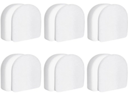 6 Filtros De Espuma Branca Para Aspirador Pó Shark Az3900ukt