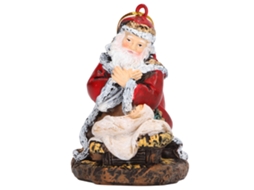 Pingente De Papai Noel Em Resina Sem Desbotamento Para Natal