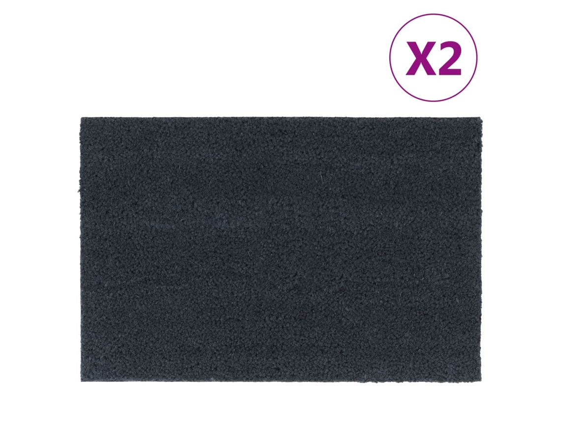 Door Mat, Door Mats Vidaxl Cinzeto Fibra De Coco (40 X 60 Cm)