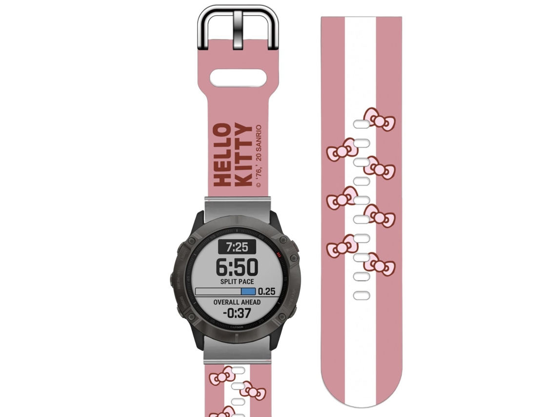 Bracelete Silicone Líquido para Garmin Forerunner 245 Rosa