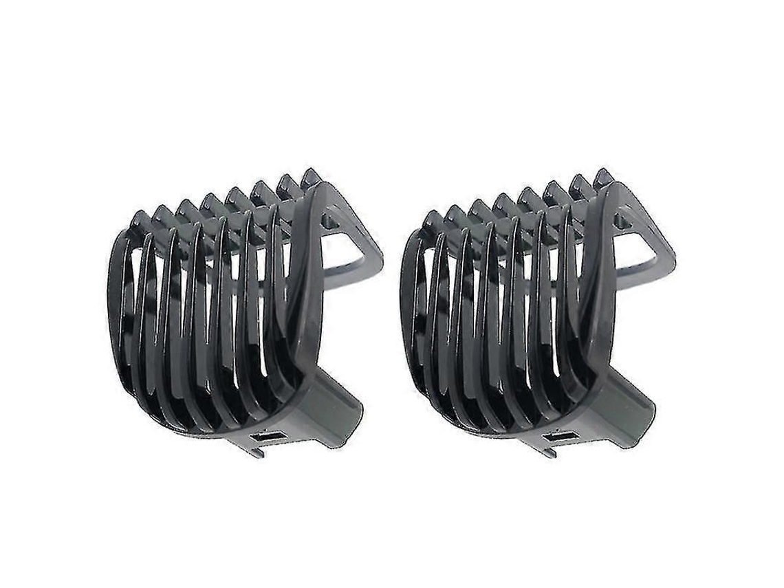 Conjunto De 2 Pentes Para Barba, Compatível Com Diversos Modelos De Aparadores
