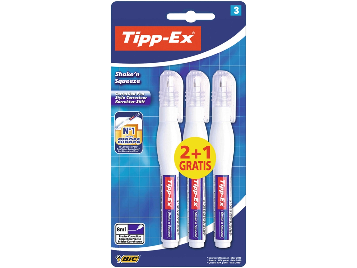 Tipp-Ex Shake 'N Squeeze Corrector 2+1