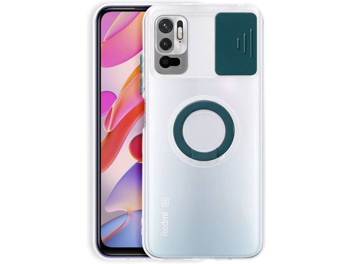 Capa Xiaomi Redmi Note 10 5G HFS-HOUSE com Anel de Suporte (Verde)